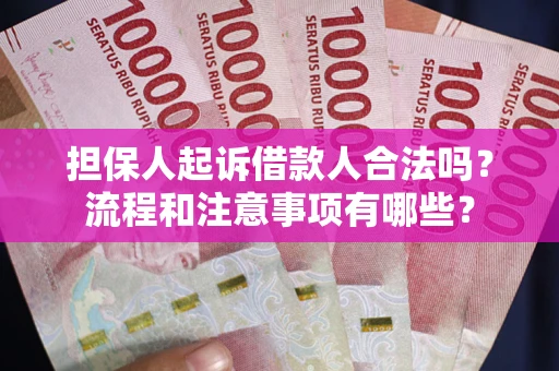 济南担保人起诉借款人合法吗？流程和注意事项有哪些？