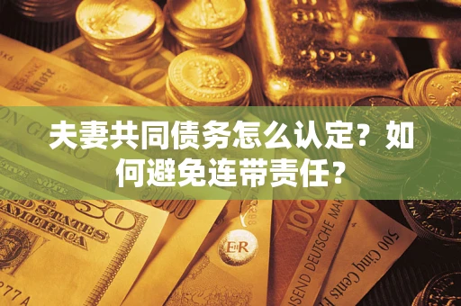济南夫妻共同债务怎么认定？如何避免连带责任？