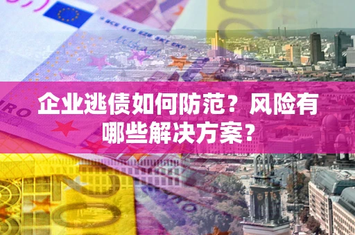 济南企业逃债如何防范？风险有哪些解决方案？