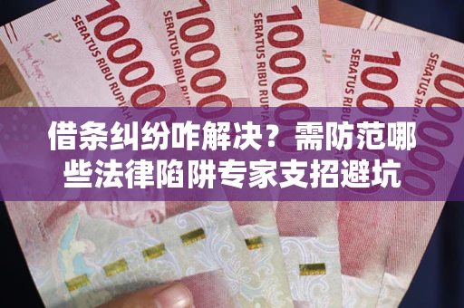 济南借条纠纷咋解决？需防范哪些法律陷阱专家支招避坑