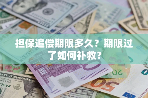 济南担保追偿期限多久？期限过了如何补救？