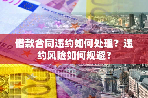 济南借款合同违约如何处理？违约风险如何规避？