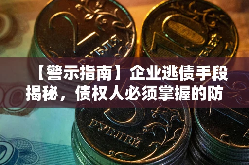 济南【警示指南】企业逃债手段揭秘，债权人必须掌握的防坑宝典