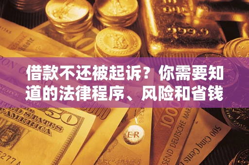济南借款不还被起诉？你需要知道的法律程序、风险和省钱技巧